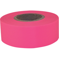 Ruban de signalisation Sub-Zero, 1,2" la x 150' lo, Rose fluorescent Groupe Belzile Dickner