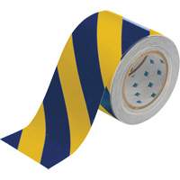 ToughStripe&reg; Floor Marking Tape, 4" x 100', Polyester, Blue and Yellow Groupe Belzile Dickner