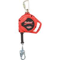 Cordage de s&eacute;curit&eacute; autor&eacute;tractable Rebel, 33', Acier inoxydable, Pivotant Groupe Belzile Dickner
