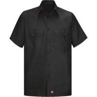 Chemise &agrave; manches courtes en tissu ind&eacute;chirable, Hommes, Grand (grande taille), Noir Groupe Belzile Dickner