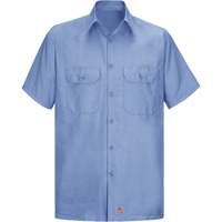 Chemise à manches courtes en tissu indéchirable, Hommes, 3T-Grand, Bleu SEU261 | Dickner Inc