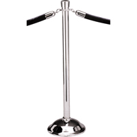 Portable Posts, 39" High, Polished Chrome Groupe Belzile Dickner