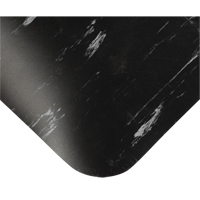 Tapis antimicrobiens Tile-Top Select no 494, Lisse, 2' x 10' x 1/2", Noir/Blanc, PVC Groupe Belzile Dickner