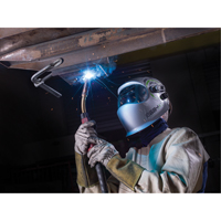 e684 Welding Helmets, 3.94" L x 1.97" W View Area, 4/5 - 13 Shade Range, Silver Groupe Belzile Dickner