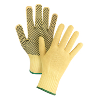 Dotted Seamless String Knit Gloves, Size Medium/8, 7 Gauge, PVC Coated, Kevlar<sup>®</sup> Shell, ASTM ANSI Level A2/EN 388 Level 3 SFP797 | Dickner Inc