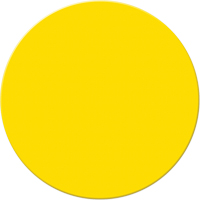 Armor Stripe Lean/5S Markers, Circle, 6" L x 6" W, Yellow, Plastic Groupe Belzile Dickner