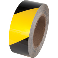 Ruban de marquage pour plancher Tuff Mark, 2" x 100', Polyester, Noir et jaune Groupe Belzile Dickner