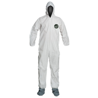ProShield&reg; 50 Coveralls, Small, White, Microporous Groupe Belzile Dickner