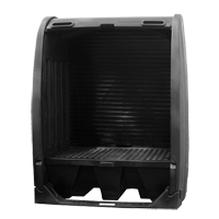 Spill Containment Sheds Without Drain, 61" L x 37.25" W x 72.75" H, 1000 lbs. Load Capacity Groupe Belzile Dickner