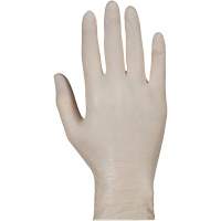 Gants jetables de calibre examen m&eacute;dical KeepKleen, Grand, Latex, 5 mils, Sans poudre, Blanc, Classe 2 Groupe Belzile Dickner