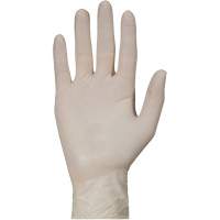 Gants jetables de calibre examen m&eacute;dical KeepKleen, Grand, Latex, 5 mils, Sans poudre, Blanc, Classe 2 Groupe Belzile Dickner