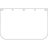 Dynamic Die Cut Faceshield Visor, PETG, Clear Tint Groupe Belzile Dickner