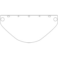 Visi&egrave;re d&eacute;coup&eacute;e &agrave; l'emporte-pi&egrave;ce Dynamic, PETG, Teinte Transparent Groupe Belzile Dickner