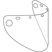 Visi&egrave;re d&eacute;coup&eacute;e &agrave; l'emporte-pi&egrave;ce et form&eacute;e Dynamic, Polycarbonate, Teinte Transparent Groupe Belzile Dickner