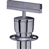 Sign Bracket for Portable Post, Satin Chrome Groupe Belzile Dickner