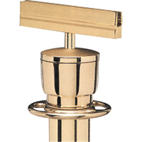 Sign Bracket for Portable Post, Polished Brass Groupe Belzile Dickner