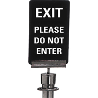 "Exit: Please Do Not Enter" Crowd Control Sign, 11" x 7", Plastic, English Groupe Belzile Dickner