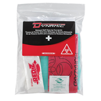 Trousse de premiers soins pour nettoyage de biorisques Dynamic, Dispositif m&eacute;dical Classe 1, Sac en plastique refermable Groupe Belzile Dickner