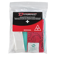 Trousse de premiers soins pour nettoyage de biorisques Dynamic, Dispositif m&eacute;dical Classe 1, Sac en plastique refermable Groupe Belzile Dickner