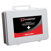 Trousse de premiers soins pour autobus scolaire Dynamic, Dispositif m&eacute;dical Classe 1, 36 unit&eacute;s/Boîte en m&eacute;tal Groupe Belzile Dickner