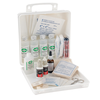 Trousse de premiers soins des brûlures pour soudeurs Dynamic, Dispositif m&eacute;dical Classe 1, Boîte en plastique Groupe Belzile Dickner