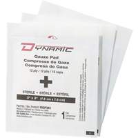 Dynamic Gauze, Pad, 3" L x 3" W, Sterile, Medical Device Class 1 Groupe Belzile Dickner