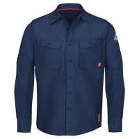 IQ Endurance&reg; Men's Work Shirts, Small, Navy Blue Groupe Belzile Dickner