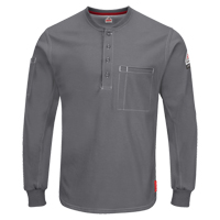 Chemises Henley Excel FR &agrave; manches longues, Petit, Gris Groupe Belzile Dickner