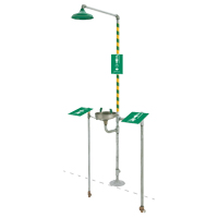 Douche et douche oculaire prot&eacute;g&eacute;es contre le gel Groupe Belzile Dickner