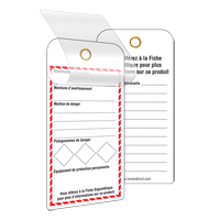 &eacute;tiquettes SGH auto-plastifiantes pour le milieu de travail, Papier cartonn&eacute;, 3" la x 6" h, Français Groupe Belzile Dickner