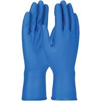 Gants Grippaz, Petit, Nitrile, 8 mils, Sans poudre, Bleu Groupe Belzile Dickner