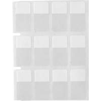 &eacute;tiquettes autoplastifiantes pour c&acirc;bles & fils de s&eacute;rie Core, Vinyle, 0,5" lo x 0,75" h, Transparent Groupe Belzile Dickner