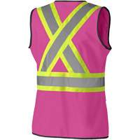 139PK Veste de s&eacute;curit&eacute; pour femme, Rose, T-petit, Polyester Groupe Belzile Dickner