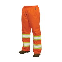 300D Safety Rain Pant, Polyester, Large, High Visibility Orange Groupe Belzile Dickner