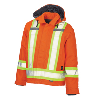 Manteau de s&eacute;curit&eacute;, Orange haute visibilit&eacute;, Grand Groupe Belzile Dickner