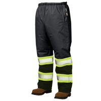 Lined Pull-On Safety Pant, Polyester, Large, Black Groupe Belzile Dickner