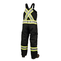 Lined Safety Overalls, Polyester/Polyurethane, Large, Black Groupe Belzile Dickner