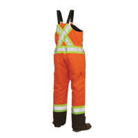Lined Safety Overalls, Polyester/Polyurethane, Large, High Visibility Orange Groupe Belzile Dickner
