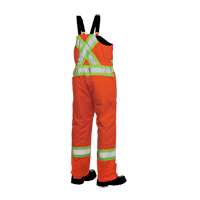 Lined Safety Overalls, Polyester/Polyurethane, Large, High Visibility Orange Groupe Belzile Dickner