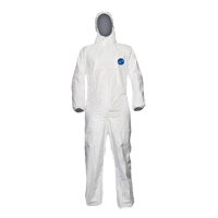 Coveralls, Small, White, Tyvek&reg; 500 Groupe Belzile Dickner