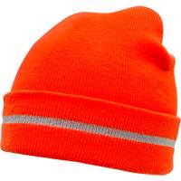 High Visibility Knit Hat with Reflective Stripe, High Visibility Orange, Acrylic Groupe Belzile Dickner