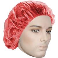 Bonnets bouffants, Polypropyl&egrave;ne, 21", Rouge Groupe Belzile Dickner