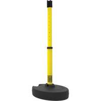 Base pour montant de barri&egrave;re PLUS, Hauteur de 42", Jaune Groupe Belzile Dickner