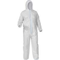 Protective Coveralls, Medium, White, Microporous Groupe Belzile Dickner