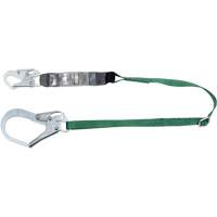 V-Series Lanyard, 6', Rebar Hook Center, Snap Hook Leg Ends, Polyester Groupe Belzile Dickner