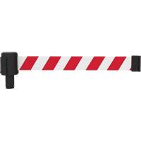 PLUS Banner Cassette, Blank, 15', Red and White Tape Groupe Belzile Dickner