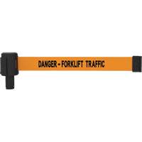 PLUS Banner Cassette, Danger - Forklift Traffic, 15', Orange Tape Groupe Belzile Dickner