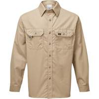 Chemise de travail de luxe 7 oz UltraSoft, Moyen (grande taille), Khaki Groupe Belzile Dickner