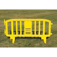 Barricade Movit, Emboîtables, 78" lo x 39" h, Jaune Groupe Belzile Dickner