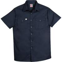 Chemise de travail &agrave; manches courtes en tissu crois&eacute;, Hommes, 4T-Grand, Bleu marine Groupe Belzile Dickner